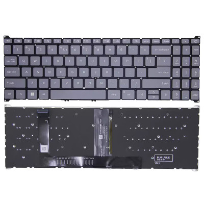 Acer Aspire Go 15 AG15-32P, AG15-32PT gray backlit US keyboard