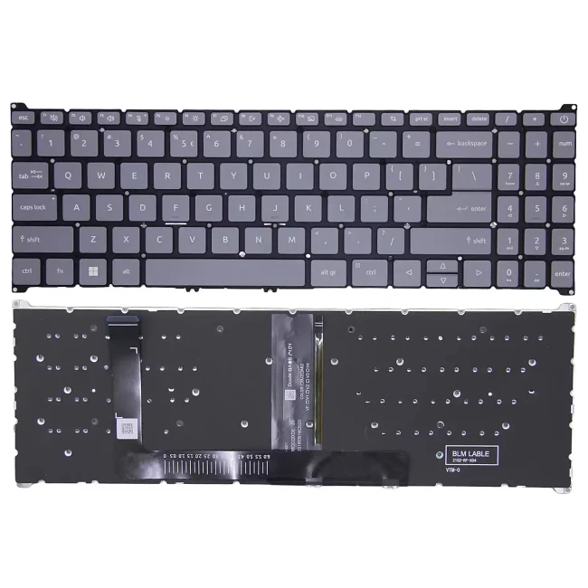 Acer Aspire Go 15 AG15-21P, AG15-21PT gray backlit US keyboard - main product image