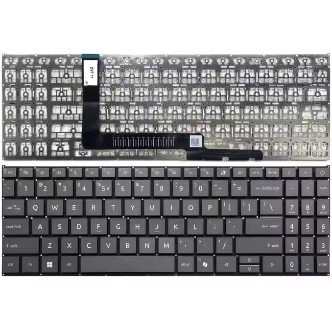 Acer Aspire Go 15 AG15-43P, AG15-44P, AG15-72P, Aspire Go 16 AG16-71P, AG16-71PT, gray US keyboard - main product image