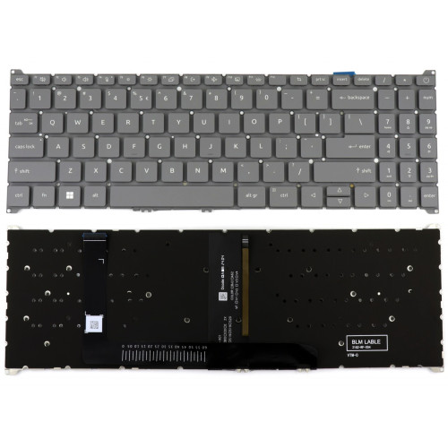 Acer Nitro ANV15-A31 ANV15-41 AV15-53P gray backlit US keyboard