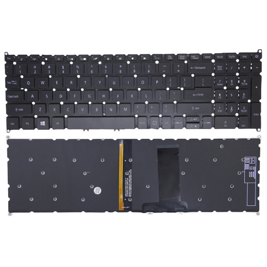 Acer ConceptD 3 CN315-71, CN315-71P, black backlit US keyboard OEM - main product image