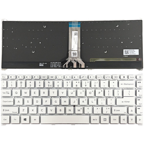 Acer ConceptD CN315-72, CN315-72G, CN315-72P, CN315-73, CN315-73G, CN315-73P, white backlit US keyboard - main product image