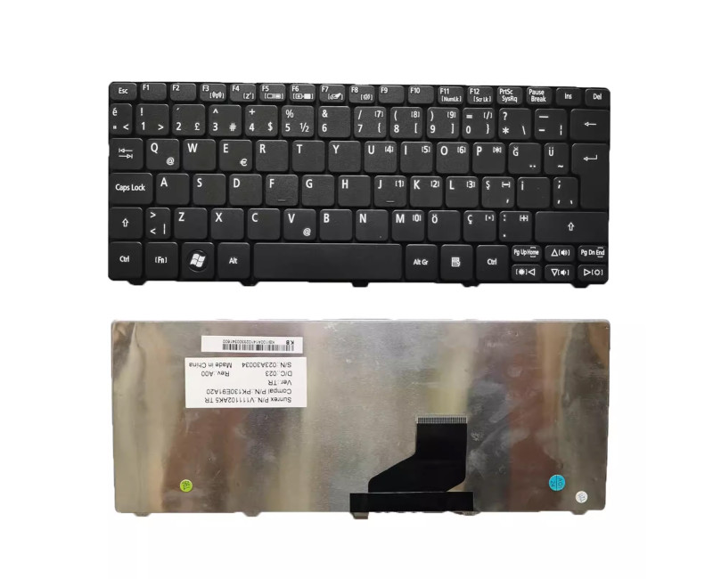 Acer D255 D256 D257 D260 D270 ZE6 532 532H 521 522 Turkish TR keyboard - additional view 