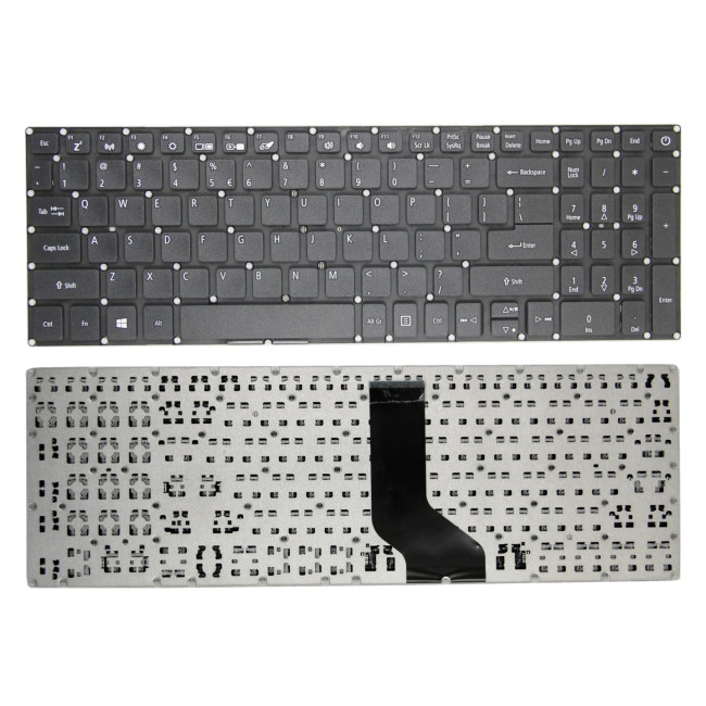 Acer E5-522 E5-523 E5-532 E5-552 E5-573 E5-574 black US keyboard white function key original - main product image