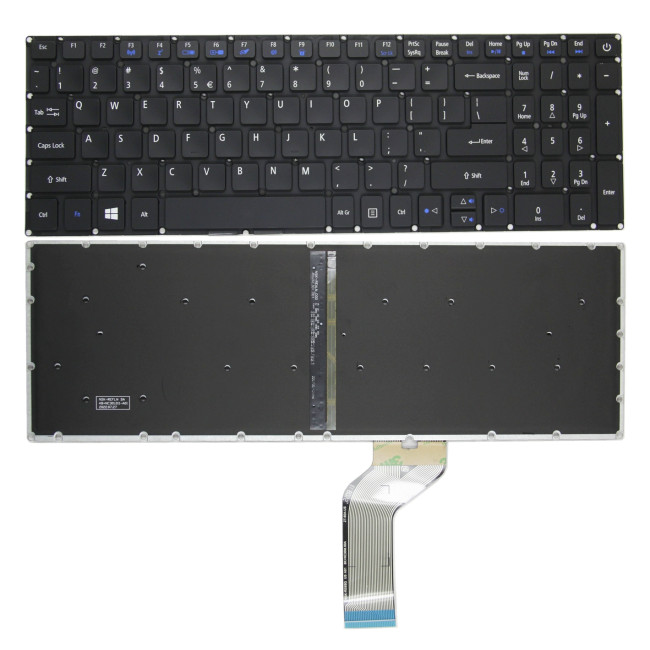 Acer E5-522 E5-523 E5-532 E5-552 E5-573 E5-574 black backlit US keyboard - main product image