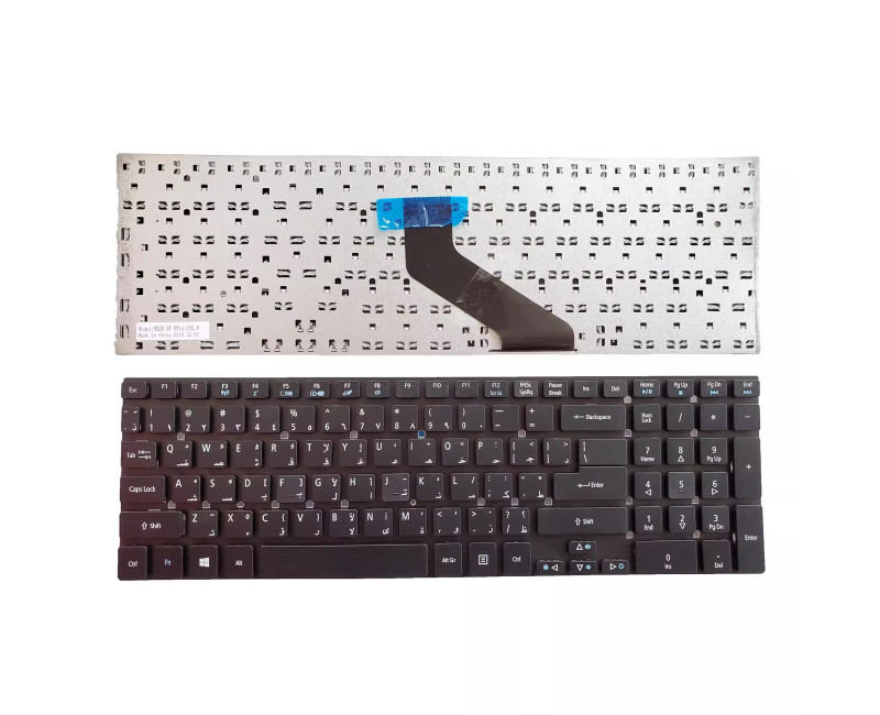 Acer ES1-512 ES1-521 ES1-531 ES1-572 ES1-711 E5-511 E5-521 Arabic AR keyboard - additional view 