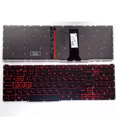 Acer Nitro 5 AN515-43 AN515-54 AN517-51 AN517-52 red backlit Russian RU keyboard