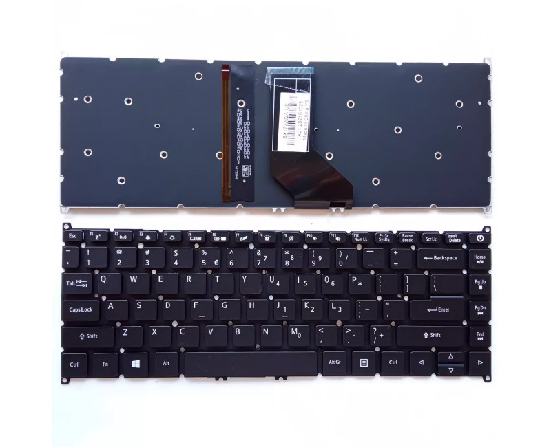 Acer P214-52 P214-41 Aspire A314-41 A314-33 backlit US keyboard - additional view 