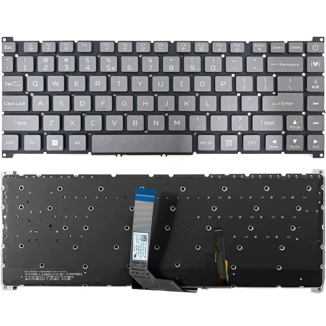 Acer PT516-52s, PT516-51s, PT314-51S, N20C8, gray backlit US keyboard - main product image