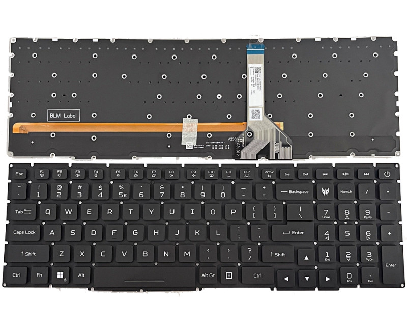 Acer Predator Helios Neo 18 PHN18-71, N23C13, black RGB backlit US keyboard - additional view 