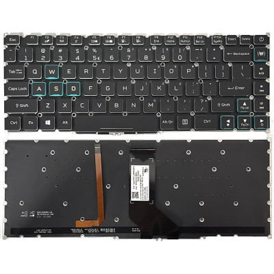 Acer Predator Triton 500 PT515-51, PT515-52, N18W3, blue word backlit US keyboard