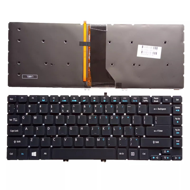 Acer R7-571G R7-571P R7-572 R7-572G 572P R7-571 backlit US keyboard - main product image