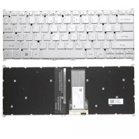 Acer S40-53, S40-55, A314-35-C3GV, N20C4, N20H2, N20H3, silver power backlit US keyboard