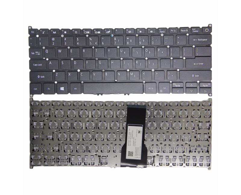 Acer Swift 3 SF314-41G SF314-41, Aspire 1 A114-21 A114-33 black power US keyboard - additional view 