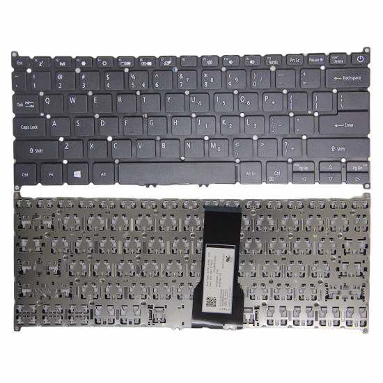 Acer Aspire 1 A114-21 A114-33 black power US keyboard - main product image