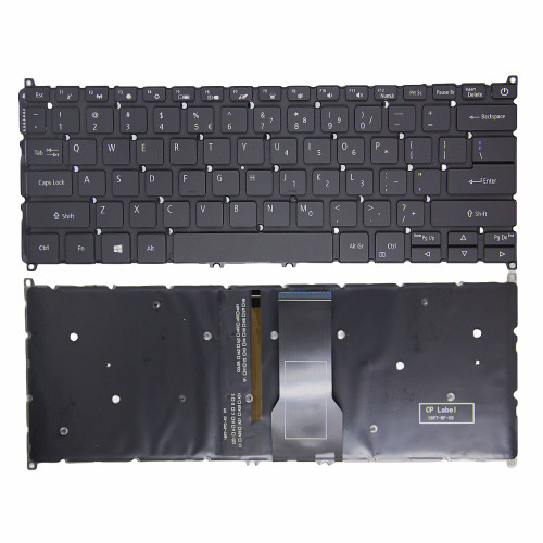 Acer Aspire 1 A114-21 A114-33 black power backlit US keyboard