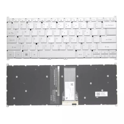 Acer S40-10 S40-20 S40-51 SF314-54G SF314-55G SF314-56 SF314-57G SF313-51 SF313-52 silver power backlit US keyboard