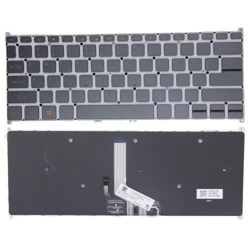 Acer Swift 5 SF514-55T SF514-55GT SF514-55TA SF515-51T backlit US keyboard orange