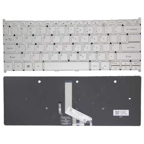 Acer Swift 5 SF514-55T SF514-55GT SF514-55TA SF515-51T backlit US keyboard silver