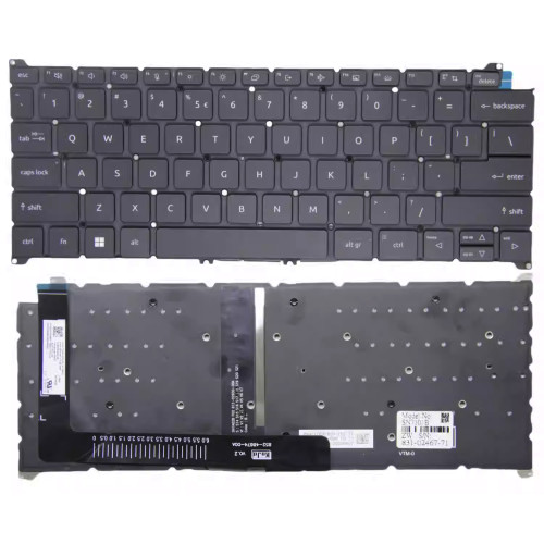 Acer Swift Edge 16 SFA16-41, SFA16-42, SFE16-42, backlit US keyboard black - main product image