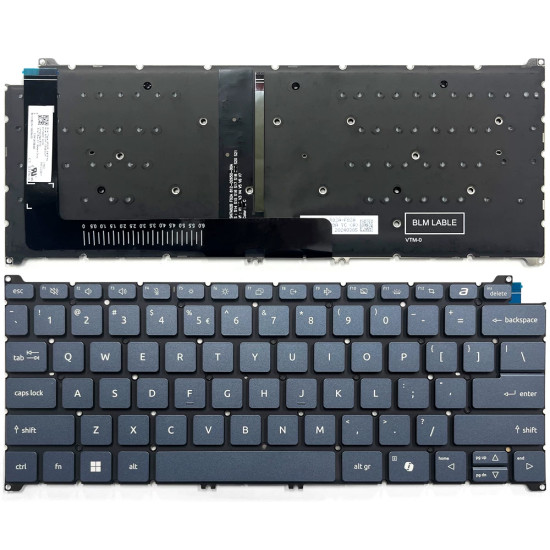 Acer Swift Go 14 SFG14-01, SFG14-64, SFG14-64T, backlit US keyboard blue AI - main product image
