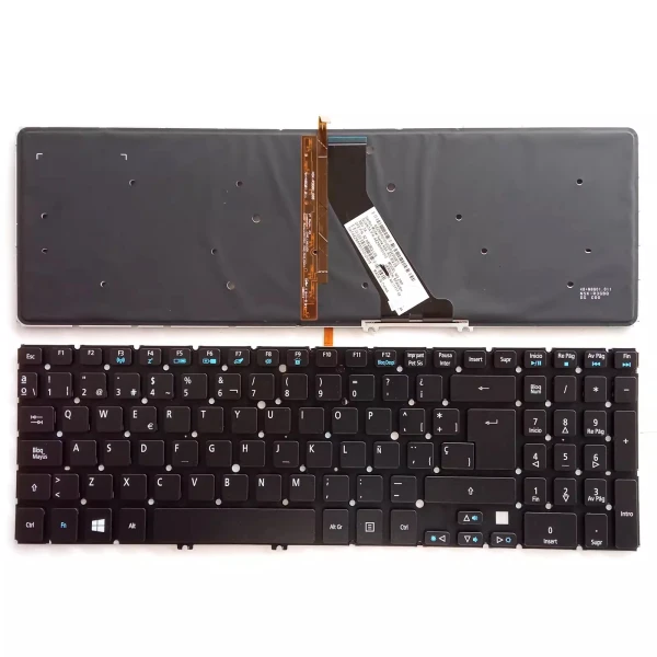 Acer V5-531 V5-551G V5-571 V5-571G V5-571P backlit Spanish SP keyboard - main product image