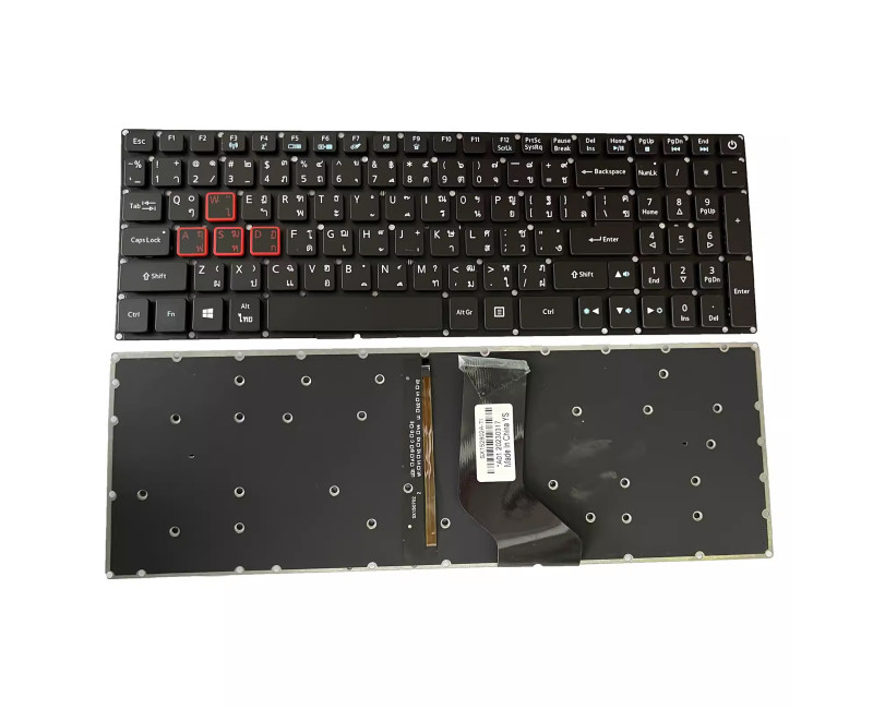 Acer VX 15 VX5-591 VX5-591G VX5-793 VN7-593G backlit Thai TI TA keyboard - additional view 