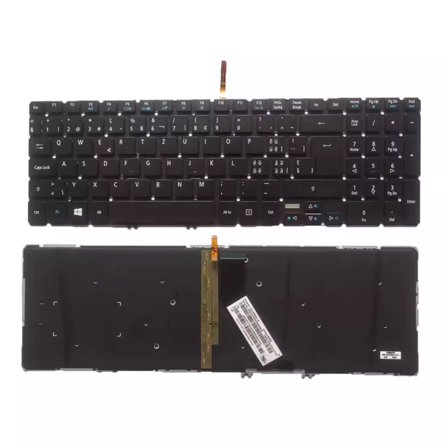 Acer aspire V5-572 V5-572G V5-572P V5-572PG backlit Swiss SW keyboard - main product image