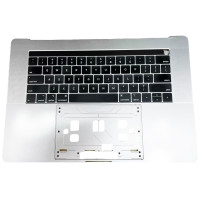 Apple MacBook Pro 15 A1990 2018 2019, backlit US keyboard palmrest Space Silver