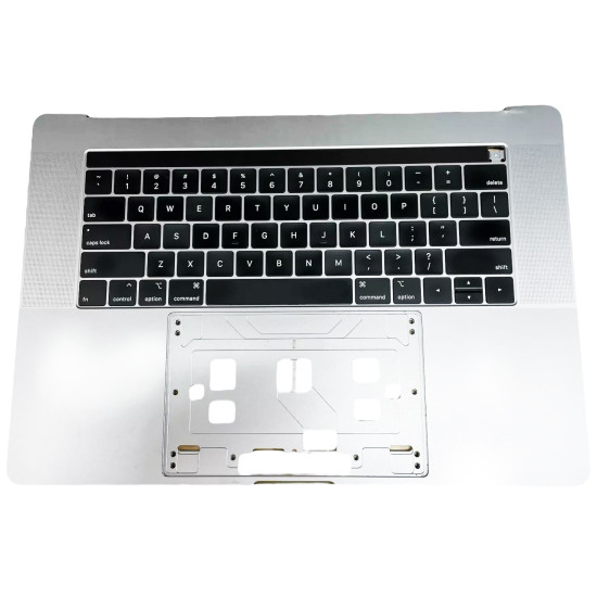 Apple MacBook Pro 15 A1990 2018 2019, backlit US keyboard palmrest Space Silver - main product image