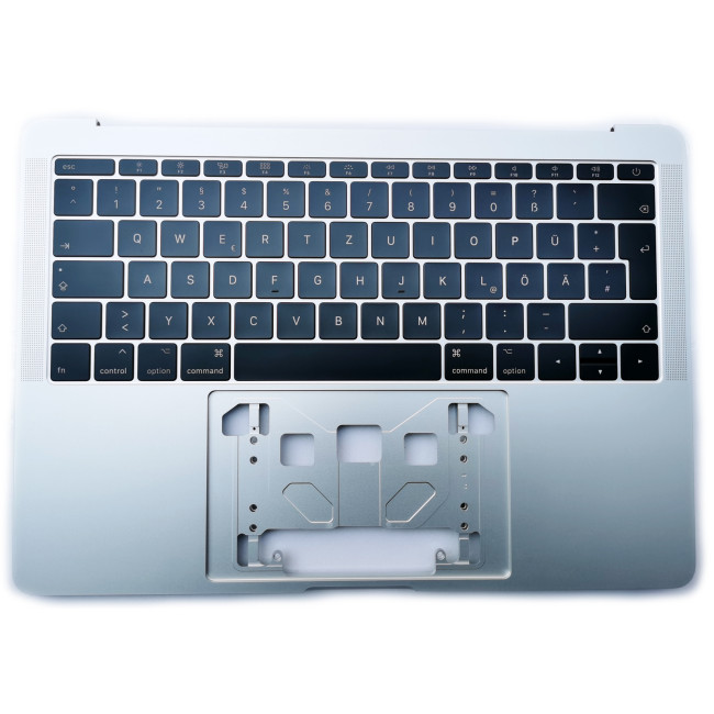 Apple MacBook Pro A1708 2016 2017, backlit Germany DE keyboard palmrest Space Silver - main product image