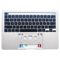 Apple Macbook Pro 13" A2289 2020, backlit US keyboard palmrest Space Silver