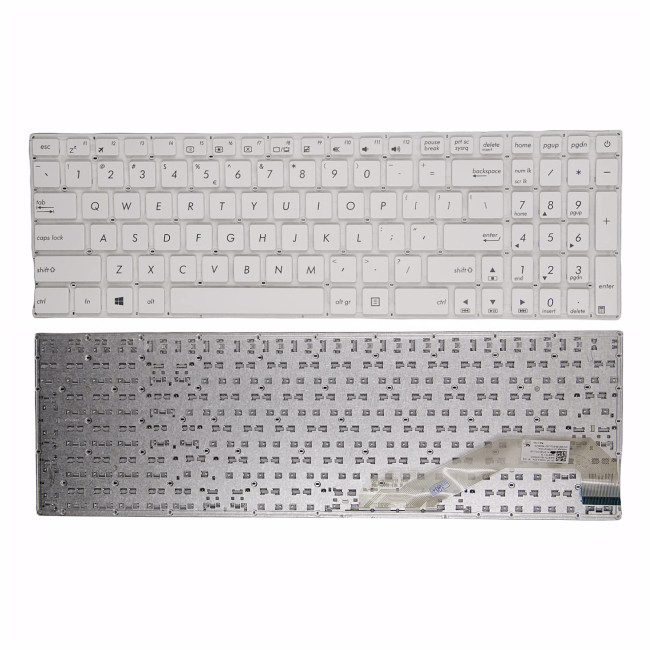 Asus A543 D540 F543 K543 P540 R543 UX502 X543 white US keyboard original - main product image