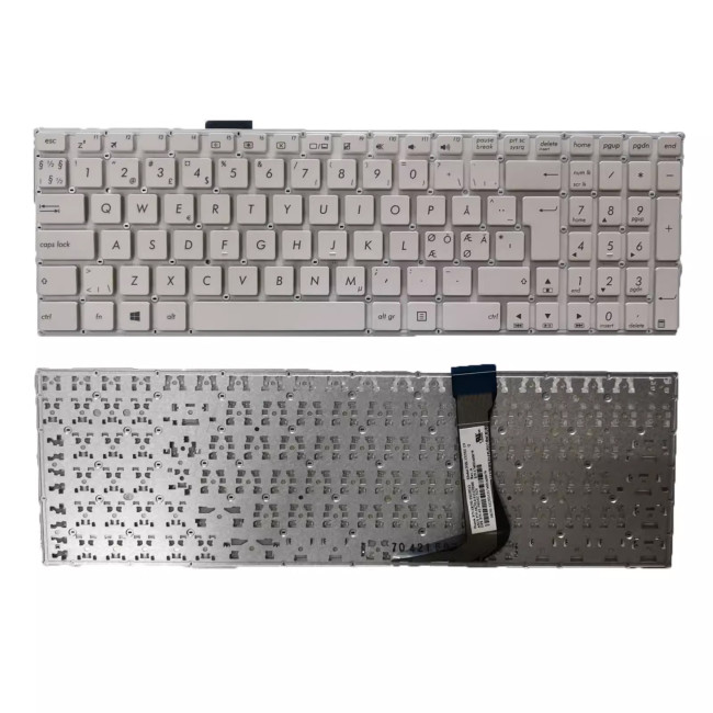 Asus E502 E502M E502MA E502N E502NA E502S E502SA white Norwegian NE NR keyboard - main product image