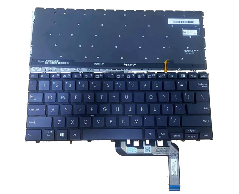 Asus ExpertBook B3402, B3408, P3450, PX475, BW470, black backlit US keyboard - additional view 