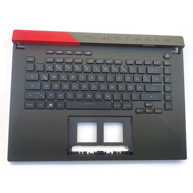 Asus G513QM-1C, RGB backlit German DE keyboard palmrest - main product image
