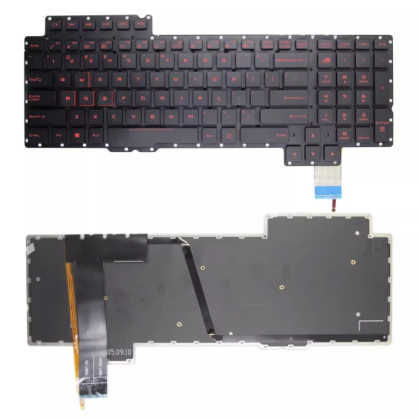 Asus G752 S6700 S6820 G752V G752VS GFX72V red backlit US keyboard - main product image