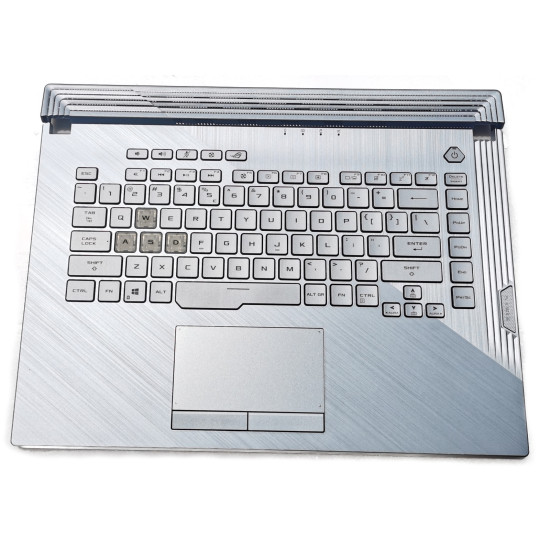 Asus ROG Strix GL531 G531 US keyboard palmrest 16pin backlit silver blue 8pin-touchpad - main product image