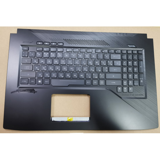 Asus GL703GE RGB backlit Russian RU UA keyboard palmrest 90NR00D2-R30UA0 90NR00D1-R30UA0 - main product image