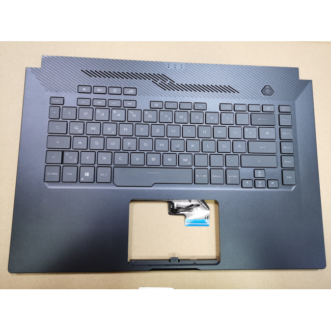 Asus GU502DU RGB backlit German DE keyboard palmrest 90NR0213-R31GE0 - main product image