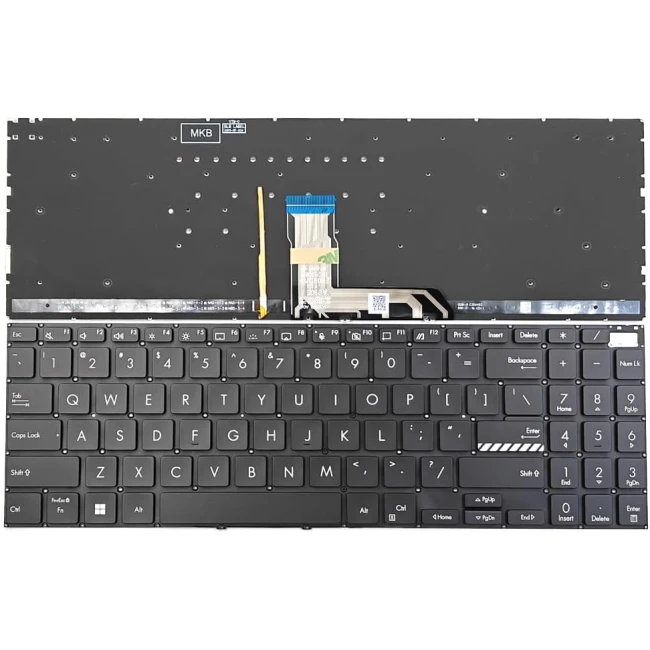 Asus M3500 M6500 K6500 K3500 K3502 X3500 black backlit US keyboard - main product image