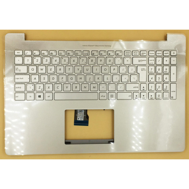 Asus N501 silver backlit Slovak SK keyboard palmrest 90NB0871-R31SK0 - main product image