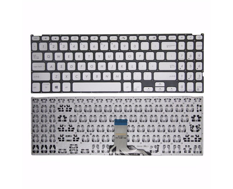 Asus D509, D515, F1500EA, K509, P1500, P1501, P1503, P1510, P1511, silver US keyboard - additional view 
