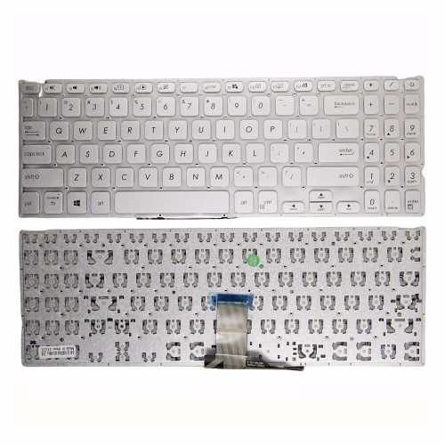 Asus S1500, S505, S509, S515, S516, S565, X1500, Y1511, silver US keyboard OEM - main product image