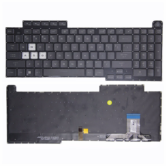 Asus ROG Strix G17 G713 G713Q G713QE G713QM G713QR 7-color backlit US keyboard 16pin - main product image