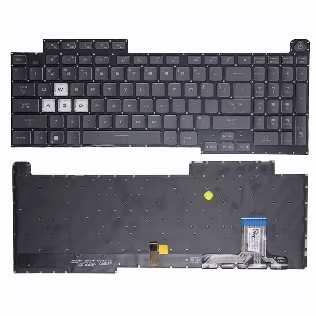 Asus ROG Strix G17 G713 G713Q G713QE G713QM G713QR 7-color backlit US keyboard 16pin - main product image