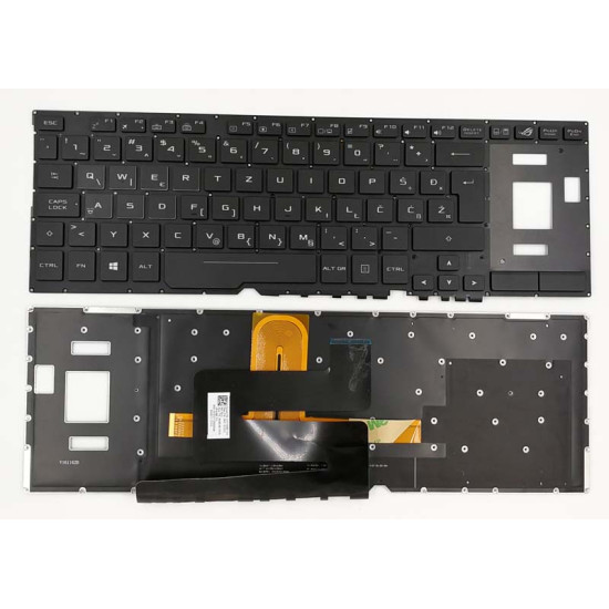 Asus ROG GX501 GX531 GM531 backlit Slovenian SA keyboard original 0KNB0-6617WB00 - main product image