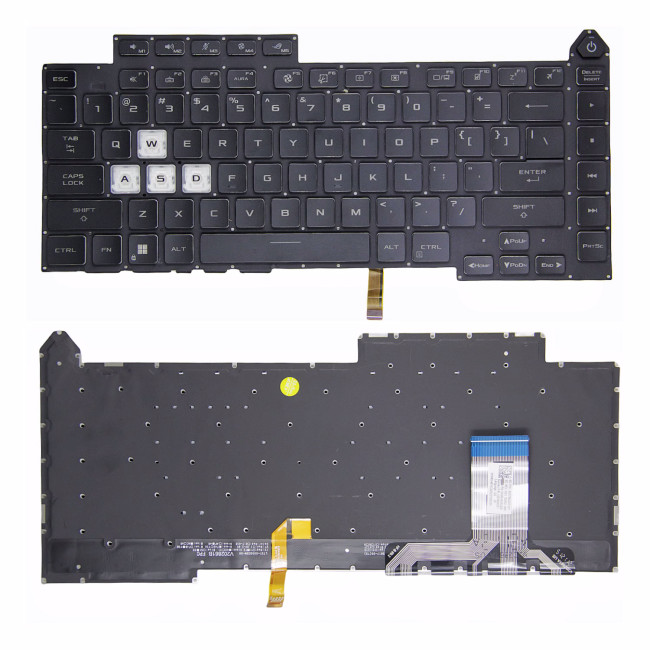 Asus ROG Strix G15 G513QC G513QE G513QY G513RC G513IC G513IE G513IH 4-Zone RGB backlit US keyboard - main product image