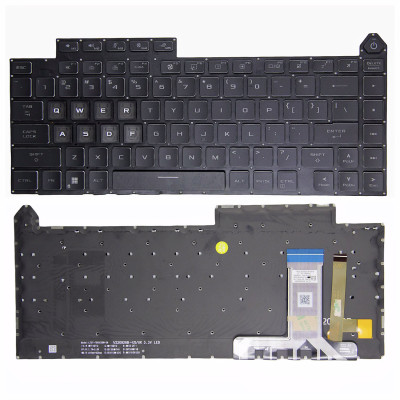 Asus ROG Strix G16 G614 G614J, ROG Strix Scar 16 G634 G634J RGB backlit US keyboard