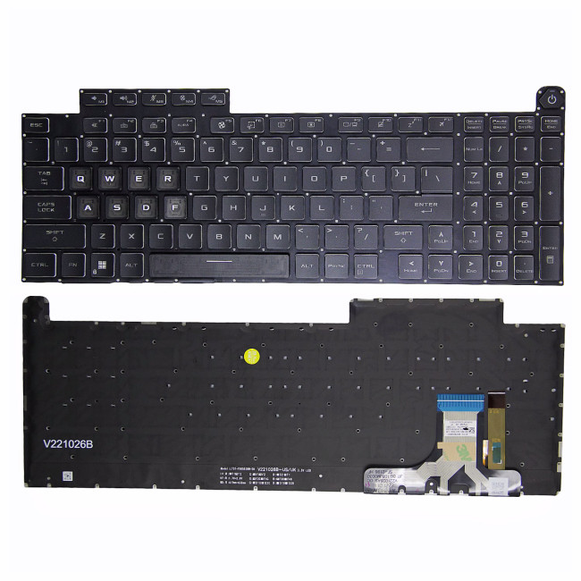 Asus ROG Strix G18 G814 G814J, Strix Scar 18 G834 G834J RGB backlit US keyboard - main product image